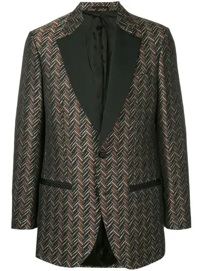 Cerruti 1881 Geometric Print Blazer In Multicolour