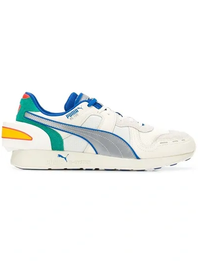 Puma Men's Ader Error Colorblock Leather Trainer Sneakers In Whisper White Blue