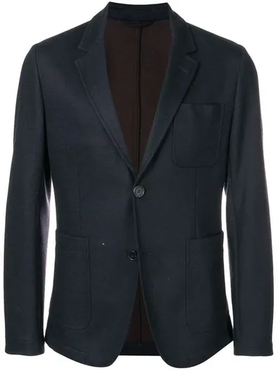 Ami Alexandre Mattiussi Classic Woven Blazer In Blue