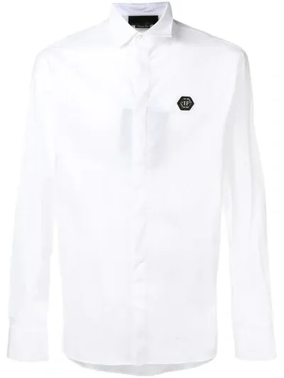 Philipp Plein Platinum Cut Skull Shirt In White