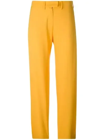 House Of Holland Tailored Trousers In Yellow