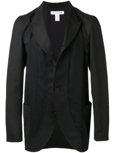 Comme Des Garçons Shirt Classic Single-breasted Blazer In Black