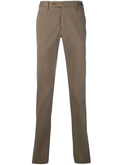 Pt01 Slim Fit Chinos In Brown