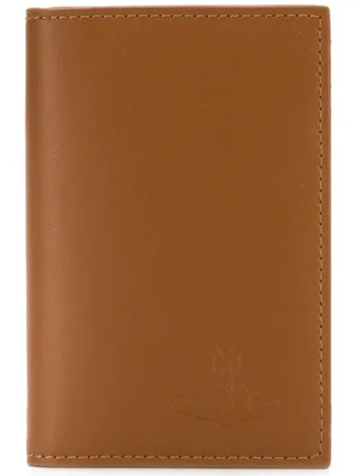 Vivienne Westwood Classic Foldover Wallet In Brown