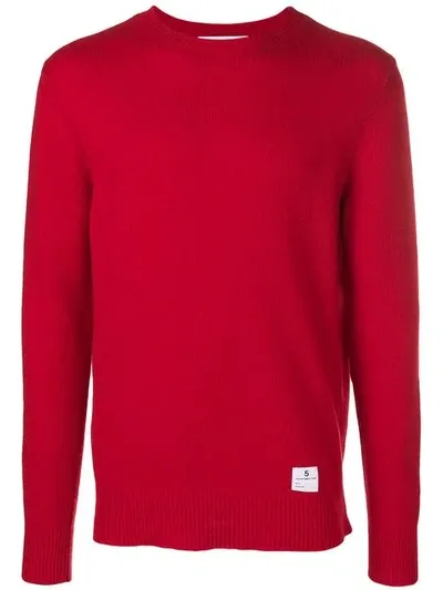 Department 5 Crew Neck Jumper In Red