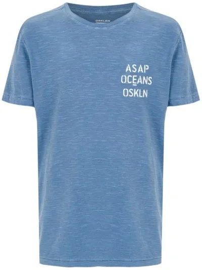 Osklen Printed T-shirt In Blue