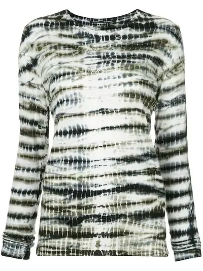 Proenza Schouler Langarmshirt Mit Batikmuster In Multicolour