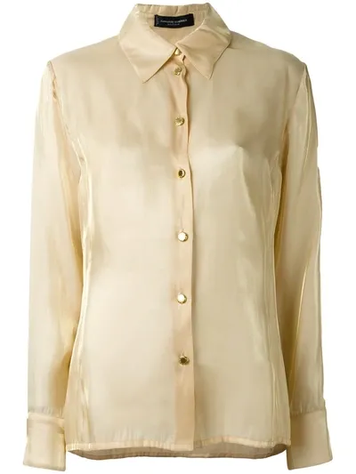 Pre-owned Jean Louis Scherrer Vintage Classic Shirt In Neutrals