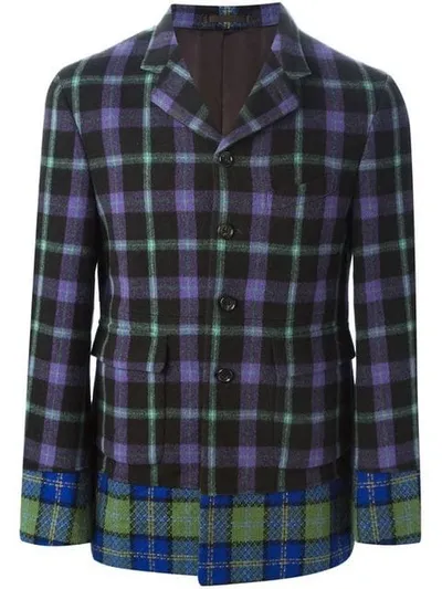 Pre-owned Comme Des Garçons Multi Tartan Blazer In Multicolour