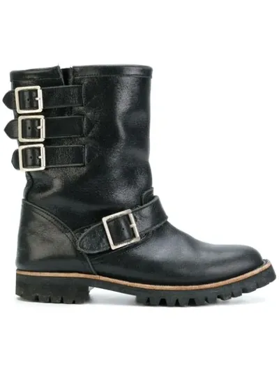 Pre-owned Comme Des Garçons Biker Boots In Black