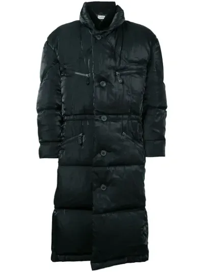 Pre-owned Issey Miyake Puffer Coat In Black