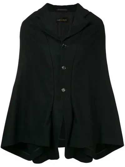 Pre-owned Comme Des Garçons 1995 Cape Jacket In Black