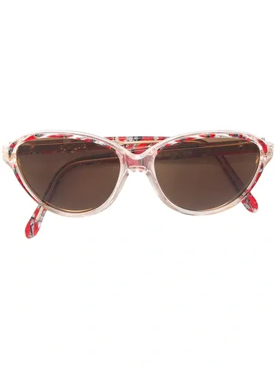 Saint Laurent Patterned Logo Sunglasses