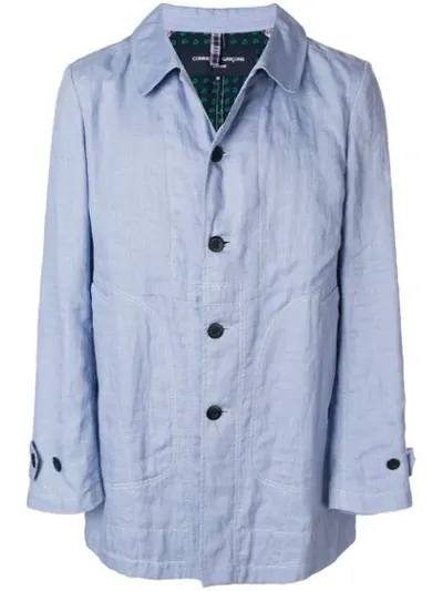 Pre-owned Comme Des Garçons Midi Oversized Jacket In Blue