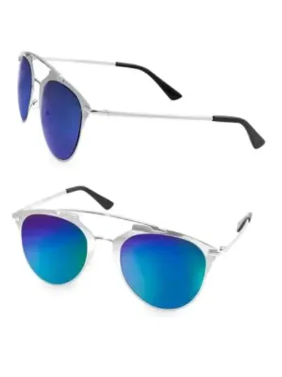 Aqs Women's Alfie 52mm Aviator Sunglasses In Blue