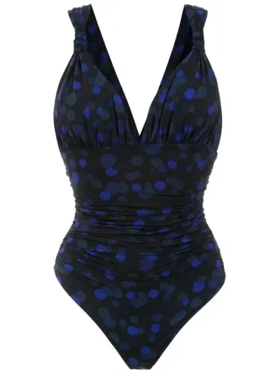 Brigitte Printed Swimsuit In Black