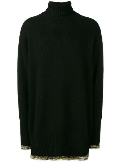 Maison Margiela Roll Neck Jumper In Black