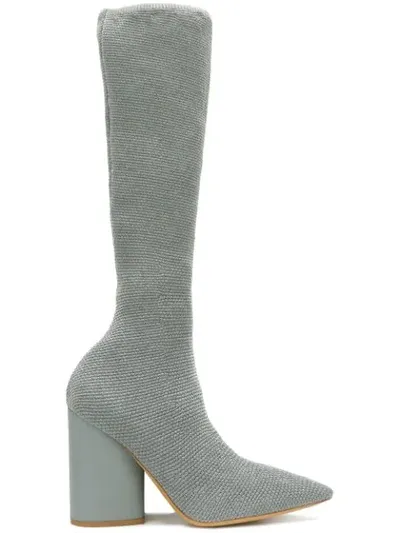 Yeezy Knee High Boots In Grey