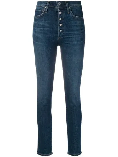 Citizens Of Humanity High-waisted Skinny Jeans In Blue