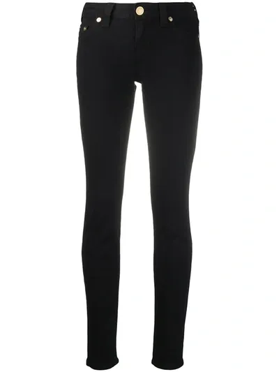 True Religion Mid Rise Skinny Jeans In Black