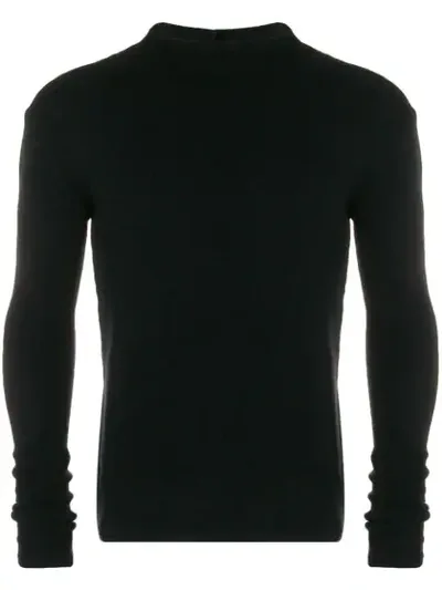 Rick Owens Schmaler Pullover In Black