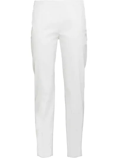 Prada Slim-fit Trousers In White