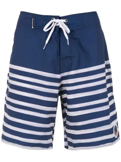 Osklen Striped Swimming Shorts In Blue