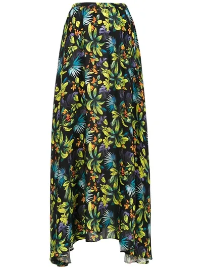 Amir Slama Printed Long Skirt In Green