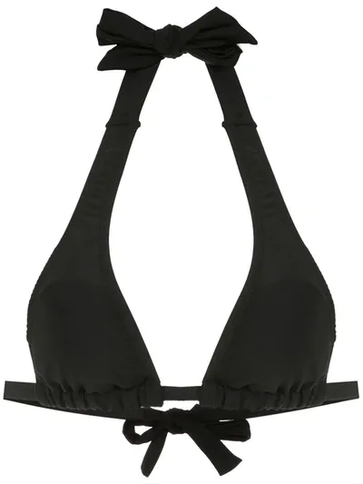 Amir Slama Triangle Bikini Top In Black