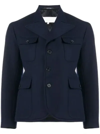 Maison Margiela Fitted Blazer In Blue