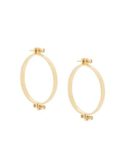 Annelise Michelson Medium Alpha Earrings In Gold