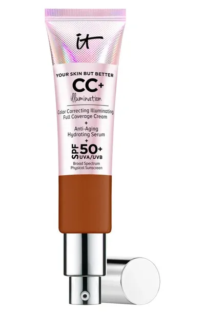 It Cosmetics Cc+ Cream Illumination With Spf 50+ Rich Honey 1.08 oz/ 32 ml