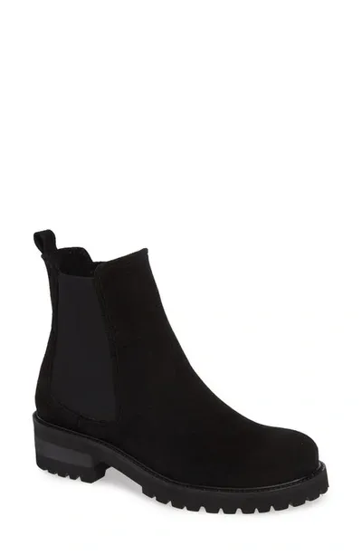 La Canadienne Connor Waterproof Suede Chelsea Boots In Black