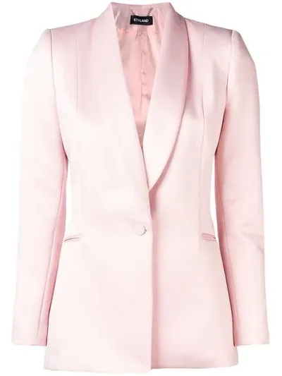 Styland Shawl Blazer In Pink