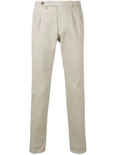 Berwich Classic Chinos In Grey