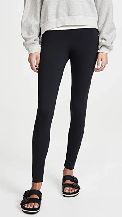 Commando High-rise Neoprene Leggings In Black