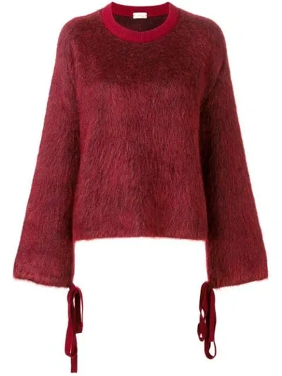 Mrz Round Neck Jumper In Red