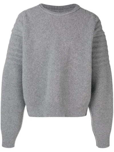 Hed Mayner Oversized Knitted Sweater - Grey