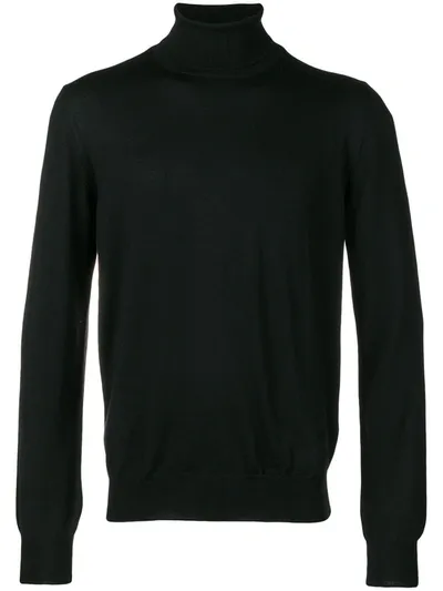 Barba Basic Jumper In Black