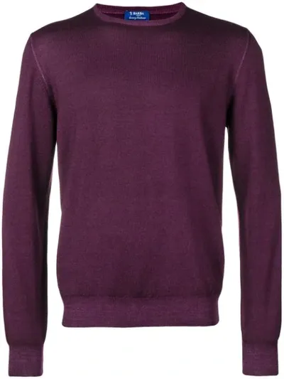 Barba Basic Jumper In Purple