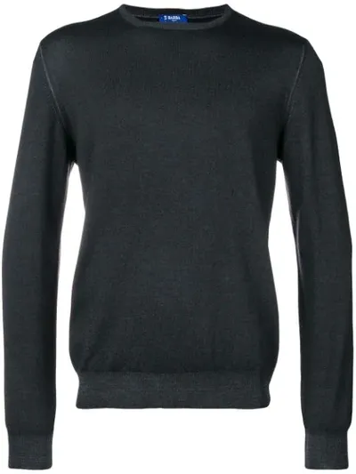 Barba Basic Jumper In Blue