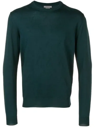 Corneliani Crew Neck Sweater In Green