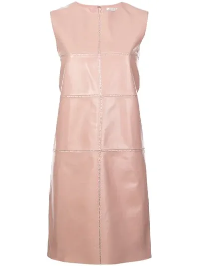 Nina Ricci Contrast Stripe Detail Dress In Pink