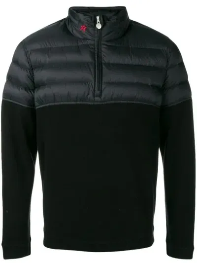 Perfect Moment Apres Half Zip Sweater In Black