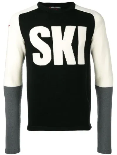 Perfect Moment Ski Sweater In Black