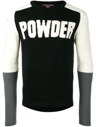 Perfect Moment Powder Sweater In Black