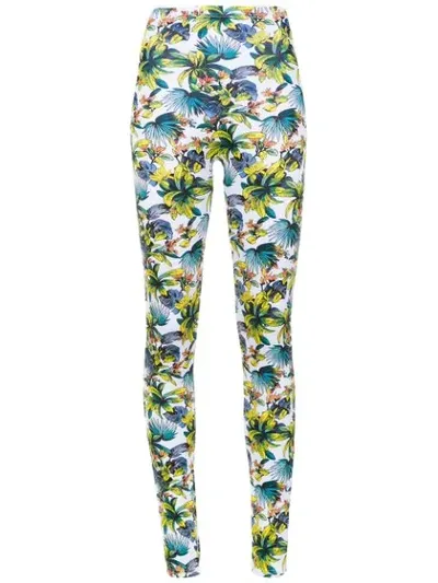 Amir Slama Printed Leggings In White