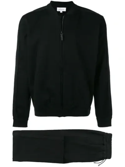 Brioni Zipped Tracksuit In Black