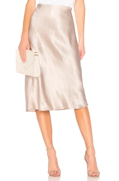 Vince Slip Skirt In Beige