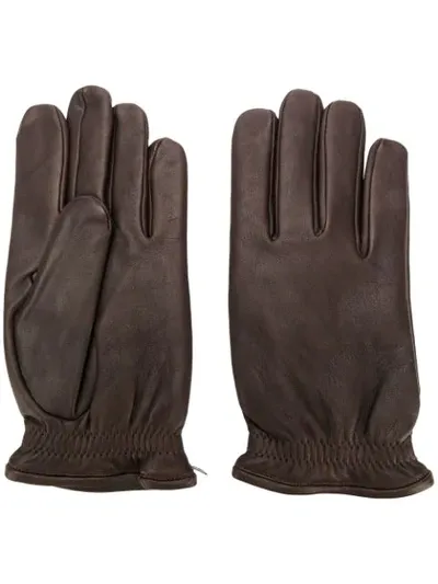 Orciani Perfectly Fitted Gloves In Brown